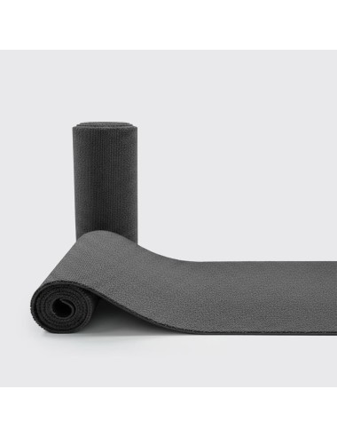 Tapete emborrachado cinza escuro