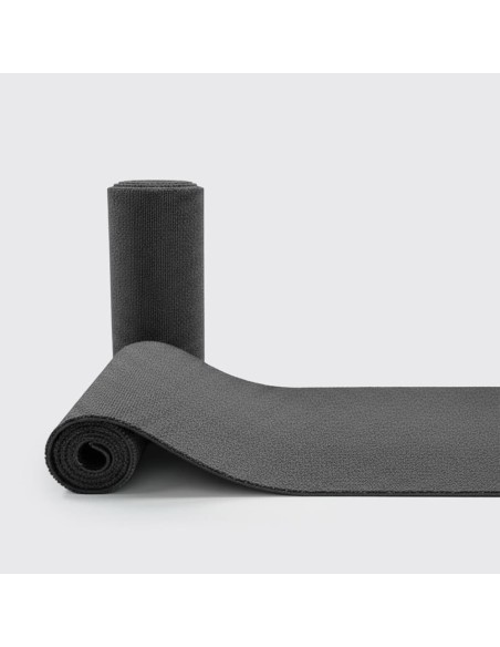 Tapete emborrachado cinza escuro