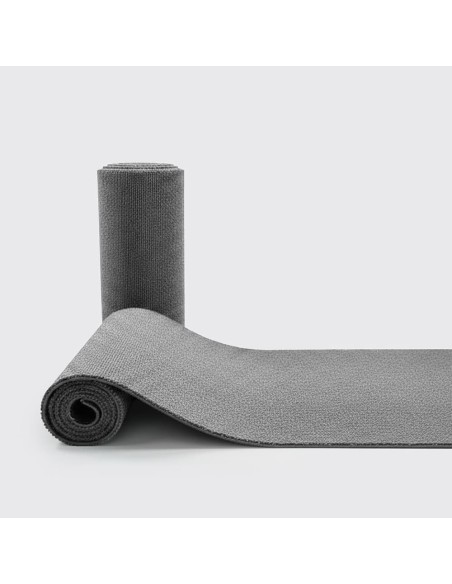 Tapete emborrachado cinza claro