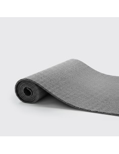 Tapete emborrachado cinza claro