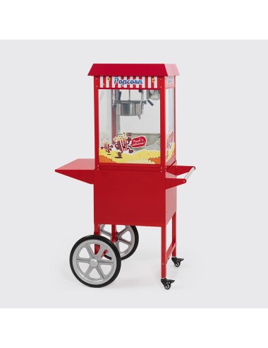 Máquina de pipoca com carrinho