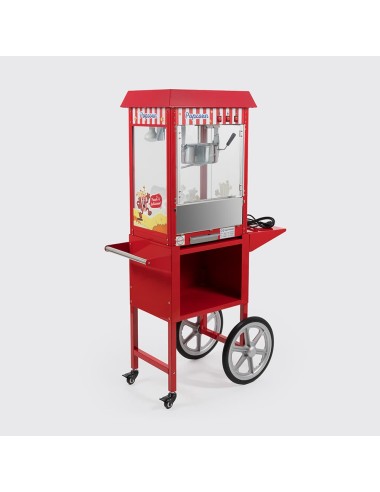 Máquina de pipoca com carrinho