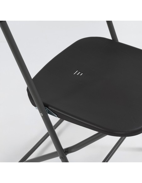 Cadeira Dobrável Basic PVC Cinza