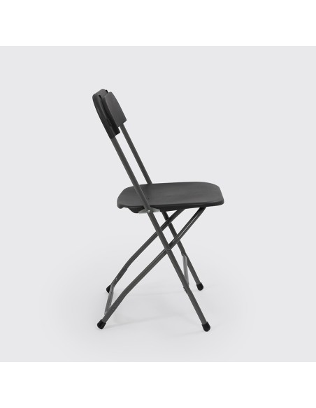 Cadeira Dobrável Basic PVC Cinza