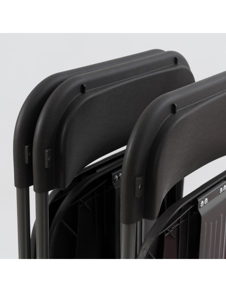 Cadeira Dobrável Basic PVC Cinza