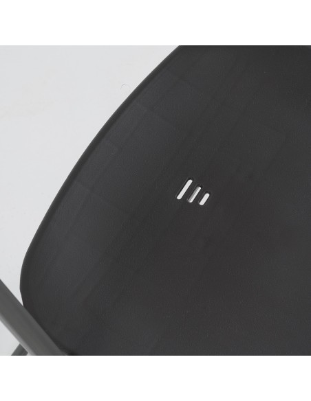 Cadeira Dobrável Basic PVC Cinza