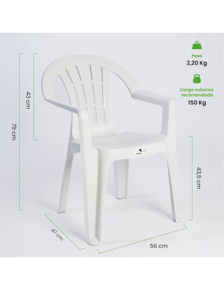 Silla con Brazos Rayas