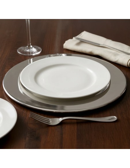 Bajo plato Inoxidable Liso