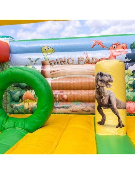 Castillo hinchable dinosaurios 4 x 3,5 m