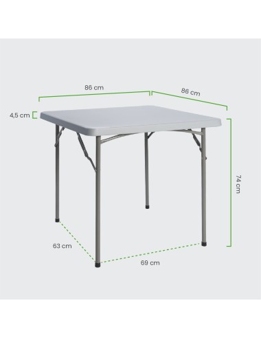 Mesa Quadrada 87x87 cm