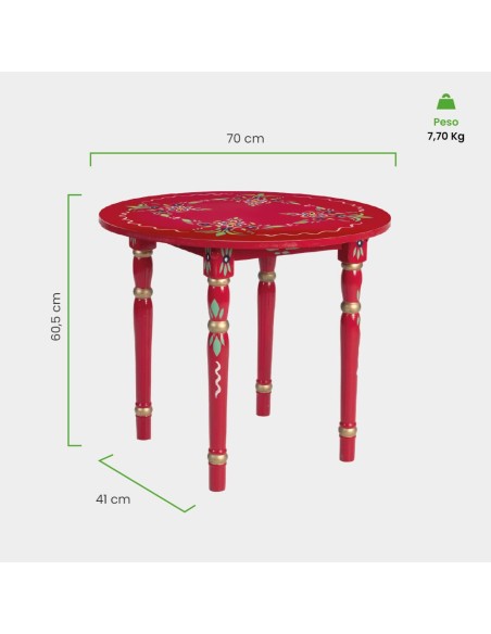 Mesa Sevillana de Madera Artesanal