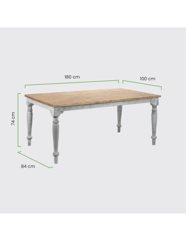 Mesa Rústica Rectangular 180x100