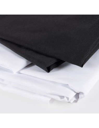 Tela Ignífuga Blanco y Negro