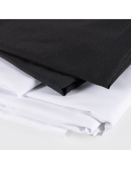 Tela Ignífuga Blanco y Negro