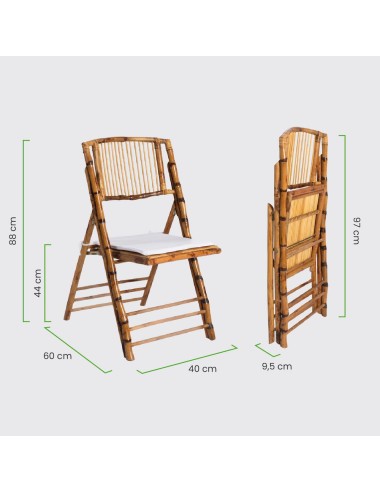 Silla Bambú Plegable