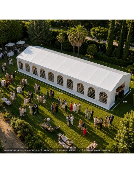 Carpa 8x20 XXL