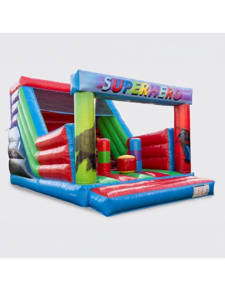 Castelo Insuflável Toboga 7x5 Super-heróis