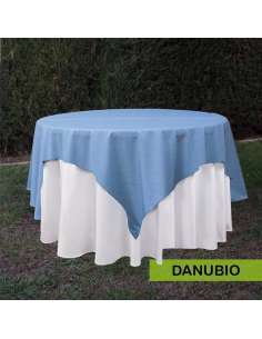 Sobre Toalha de Mesa Redonda em Fio Rústico