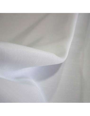 tela hilo rústico blanca