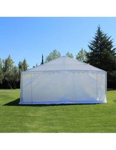 Carpa 6x12 económica vista trasera