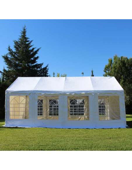 Carpa para fiestas 6x8 vista lateral