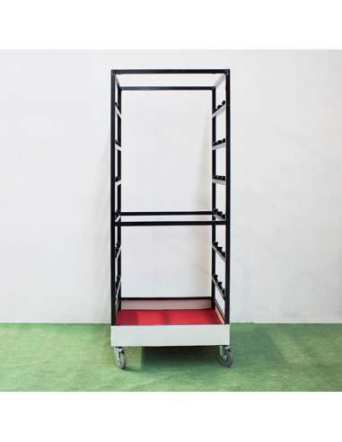 Carro porta catenarias vista lateral