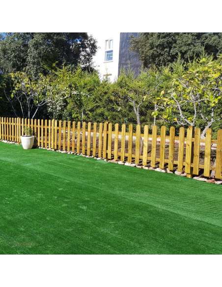 Cliente con nuestro césped 7 mm