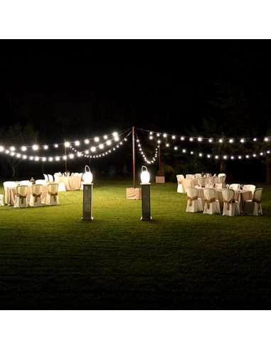 Guirnalda 10 m de luces para exterior