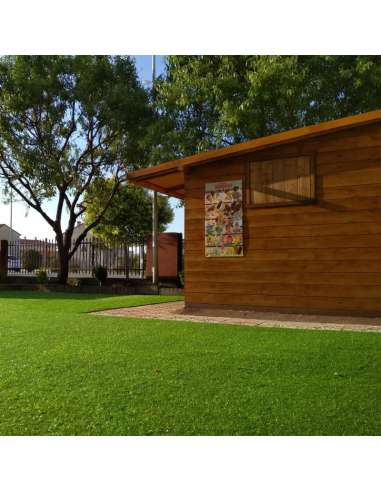 Montaje césped en exterior