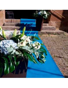 Moqueta ferial color azul claro 2