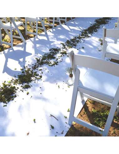 Moqueta ferial color blanco