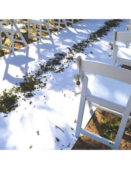 Moqueta ferial color blanco