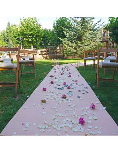 Moqueta ferial en color beige en evento