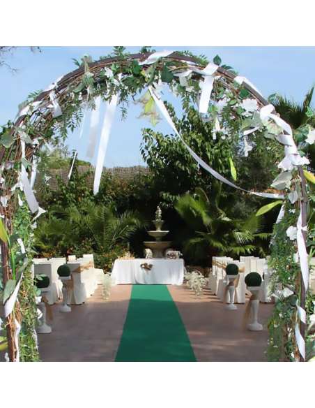 Moqueta en color verde oscuro