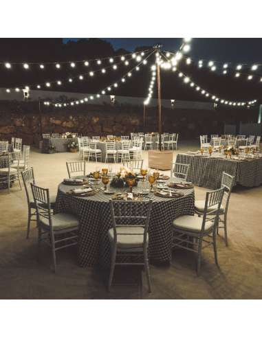 Luzes de corda 10 m para uso ao ar livre