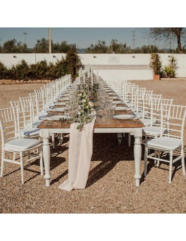 Mesa rústica rectangular