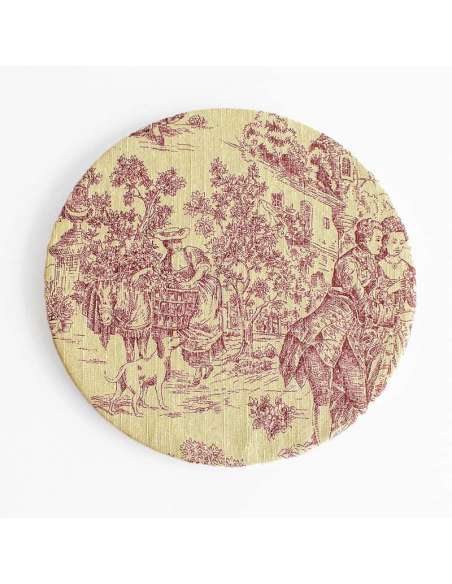 Prato de servir de madeira com tampa estilo cartuxo rojo