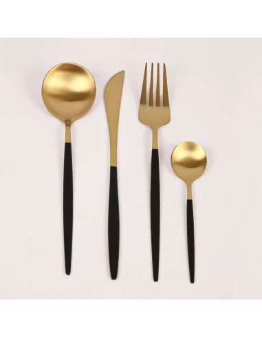 Talheres de ouro fosco Elegant Gadir