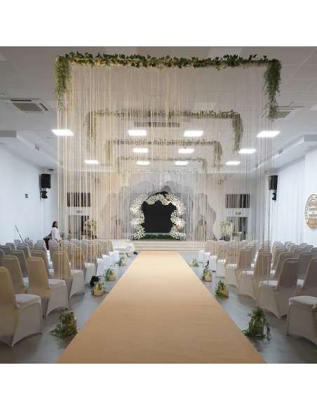 Moqueta beige en boda