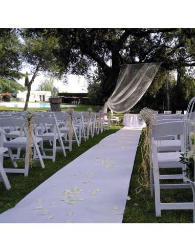 Moqueta blanca boda