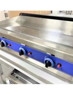 Plancha a gas para cocinar 3 fuegos 2