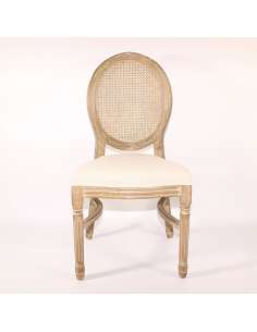 Cadeira Louis XVI com vime 2