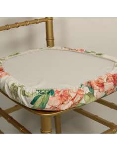 Funda de Tela Estampada para Cojín Silla Palillería 2