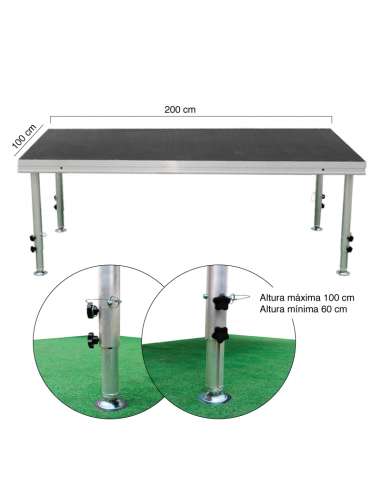 Escenario Modular 200x100 cm