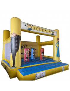 Castillo Hinchable Plano 4x4 Minions 2
