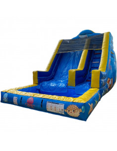 Tobogã Aquático Inflável Mundo Marinho