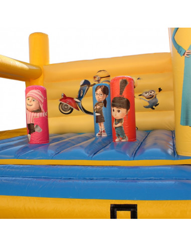 Castillo Hinchable Plano 4x4 Minions