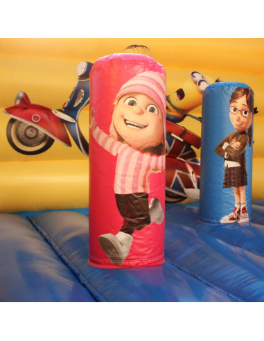 Castillo Hinchable Plano 4x4 Minions