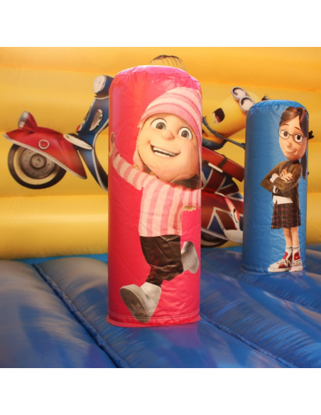 Castillo Hinchable Plano 4x4 Minions