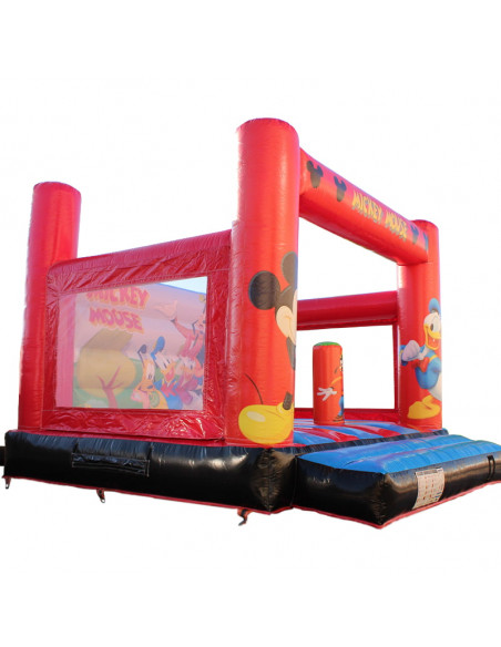 Castillo hinchable plano 4x4 Mickey Mouse